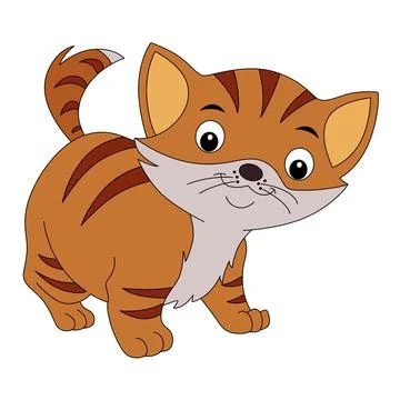 A cat is angry on a background Stock Illustration