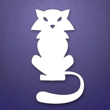 Cat applique background Stock Illustration