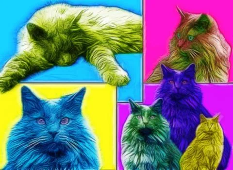 Cat art Stock Illustration