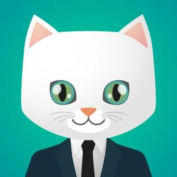 Cat avatar Stock Illustration