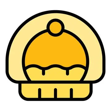 Cat basket icon vector flat Stock Illustration