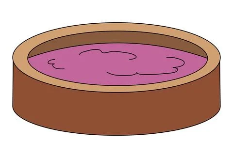 Cat bed isolated on a white background Stock Illustration