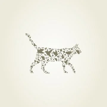 Cat a bird Stock Photos