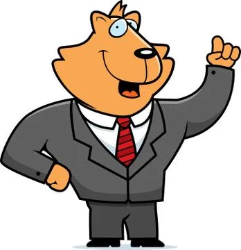 Cat Businessman Stock Illustration
