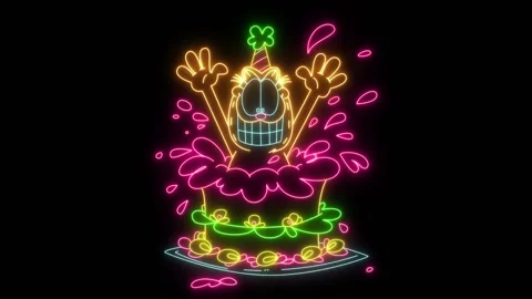 Cat in the cake Stock Footage 131535647