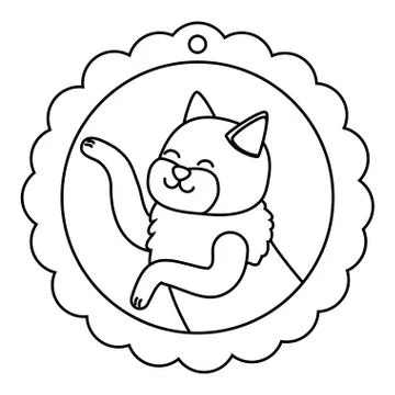 Cat cartoon design vector illustrator Stock Illustration