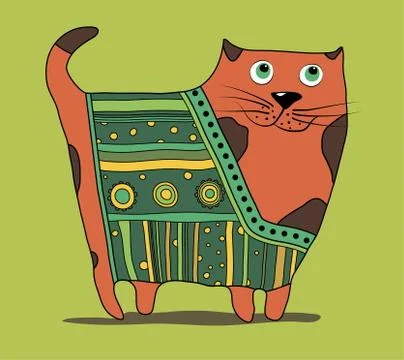 Cat cartoon Stock Illustration