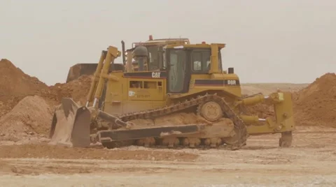 Cat Caterpillar Crawler Tractor Stock Footage 63169613
