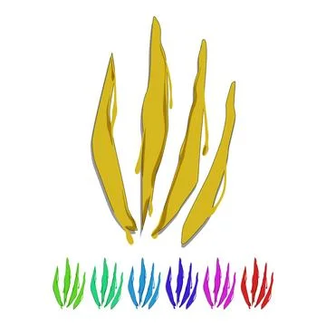 Cat claw scratch cartoon vector graphic Stock Illustration