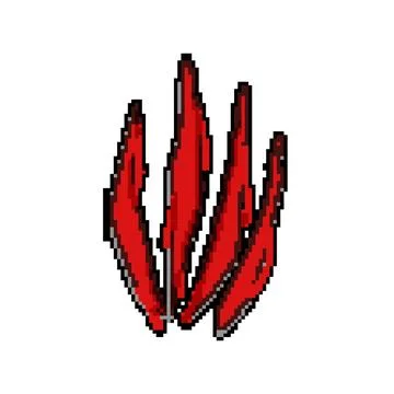 Cat claw scratch pixel art vector illustration Stock Illustration