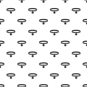 Cat collar pattern vector Stock Illustration