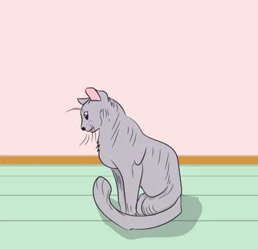 Cat color, vector Stock Illustration