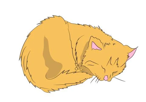 Cat color, vector Stock-Illustration