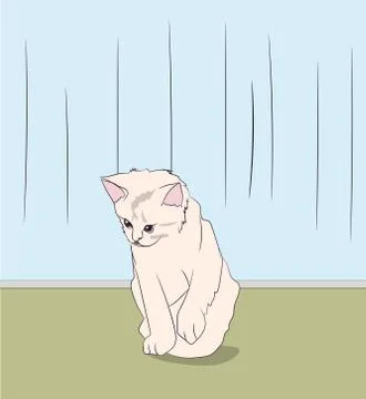 Cat color, vector Stock Illustration