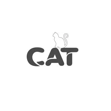 CAT design logo Stock Illustration