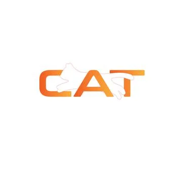 CAT design logo Stock Illustration