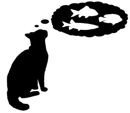 Cat Dream Stock Illustration