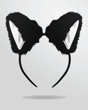 Cat ears mask Stock Illustration
