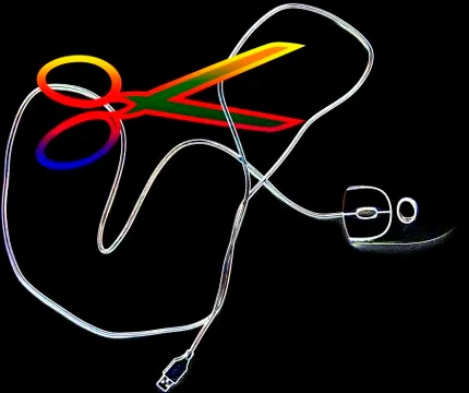 The cat eats the mouse イラスト素材