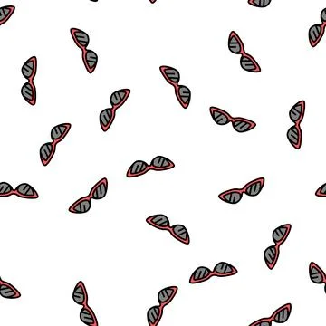 Cat eye sunglasses frame vector seamless pattern Stock Illustration