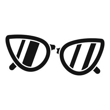 Cat eye sunglasses icon representing fashion accessory Stock Illustration
