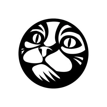 Cat face design vector Stock Illustration