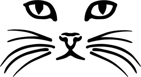 Cat face Stock Illustration