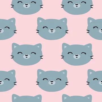 Cat face Stock Illustration