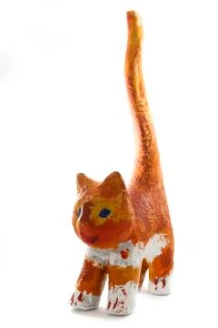 Cat figurine Stock Photos