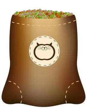 Cat food Stock Illustration
