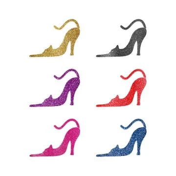Cat in form of high heals vector illustration Stock Illustration