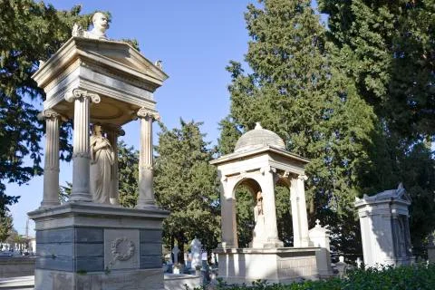 Cat on graveyard Fotos de archivo