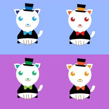 Cat hat 스톡 일러스트