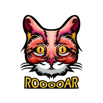 Cat head Stock Illustration