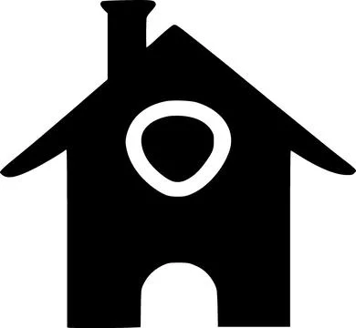 Cat house icon vector symbol design illustration Stock Illustration