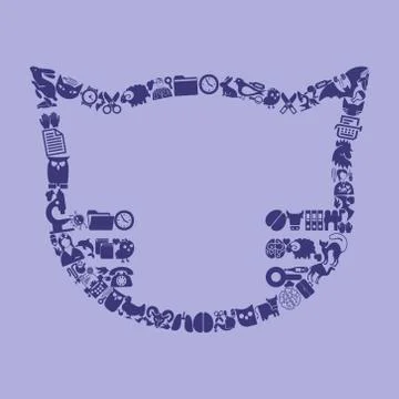 Cat icon Stock Illustration