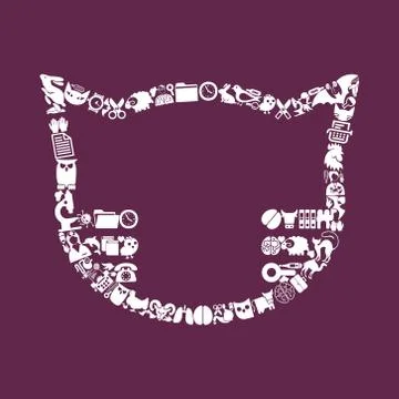 Cat icon Stock Illustration
