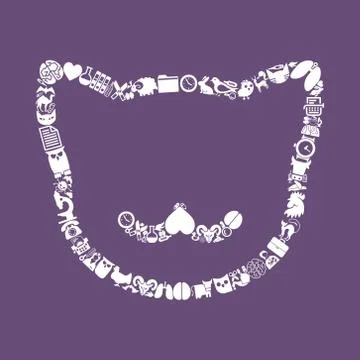 Cat icon Stock Illustration
