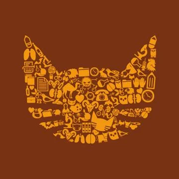 Cat icon Stock Illustration