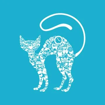 Cat icon Stock Illustration
