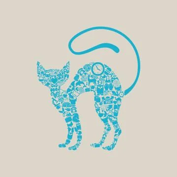 Cat icon Stock Illustration