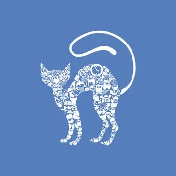Cat icon Stock Illustration