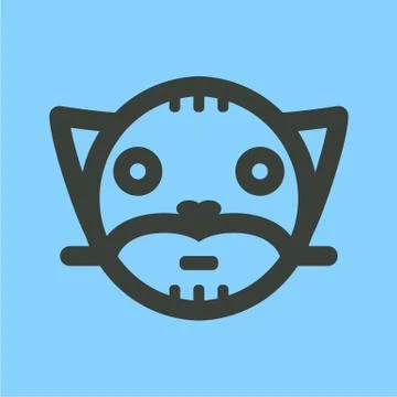 Cat icon. Stock Illustration