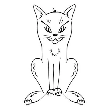 Cat icon. Stock Illustration