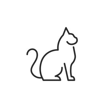 Cat icon Illustrazione stock