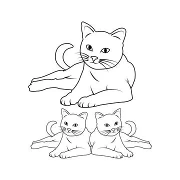 Cat icon Stock Illustration