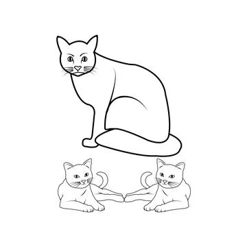 Cat icon Stock Illustration