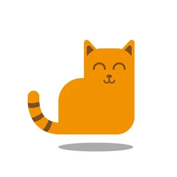 Cat Icon Single Stock Illustration