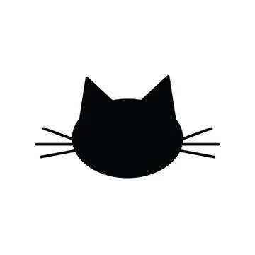 Cat icon vector poster, print Stock Illustration
