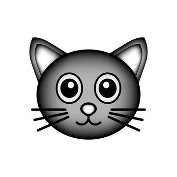 Cat icon on white. 스톡 일러스트